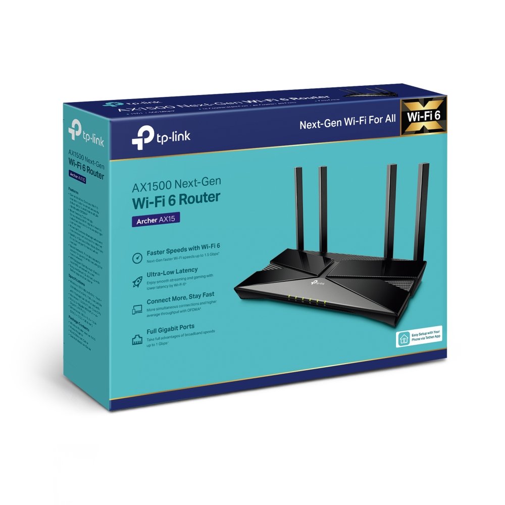 TP-LINK Archer AX15  AX1500 Wi-Fi 6 Router - Image 4