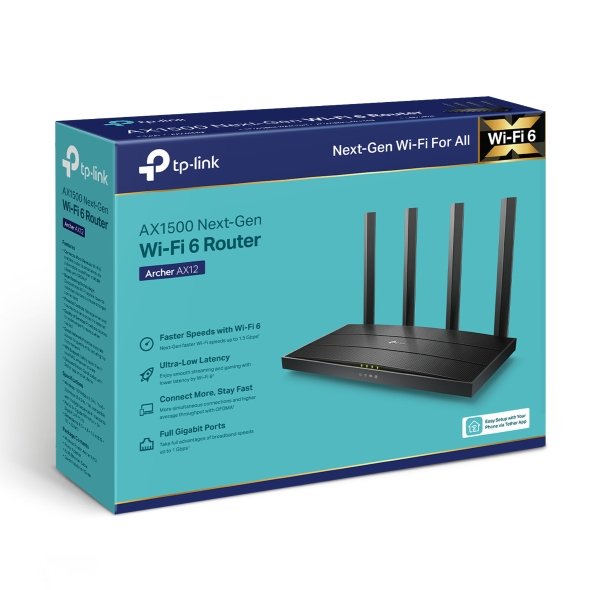 TP-Link Archer AX12 AX1500 Dual-Band Wi-Fi 6 Router - Image 4