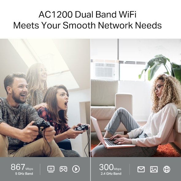 TP-Link Archer C64 AC1200 Dual-Band Wi-Fi Router - Image 4