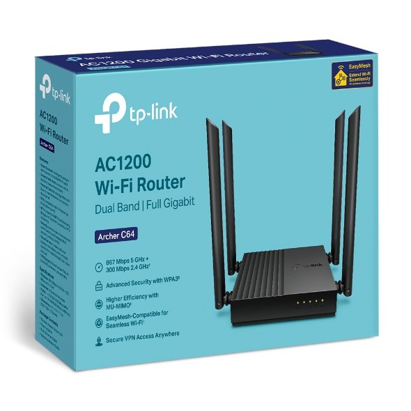 TP-Link Archer C64 AC1200 Dual-Band Wi-Fi Router - Image 7