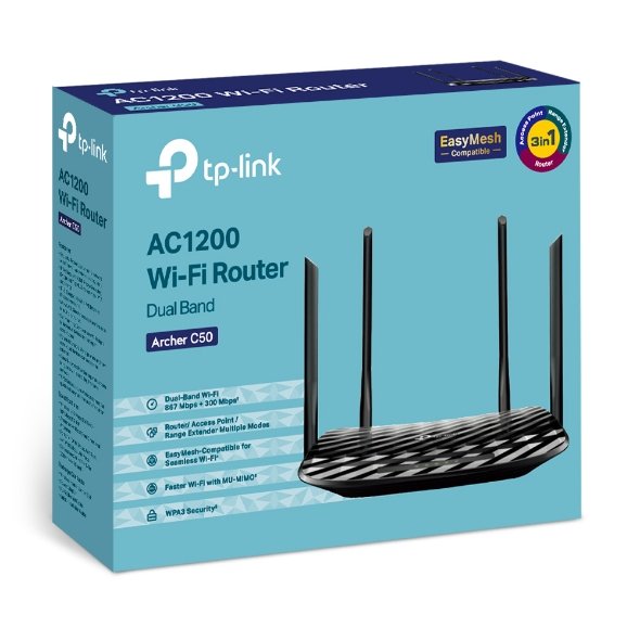 TP-Link Archer C50 AC1200 Dual-Band Wi-Fi Router - Image 5