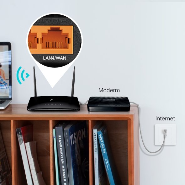 TP-Link TL-MR6400 300Mbps Wireless N 4G LTE Router - Image 6