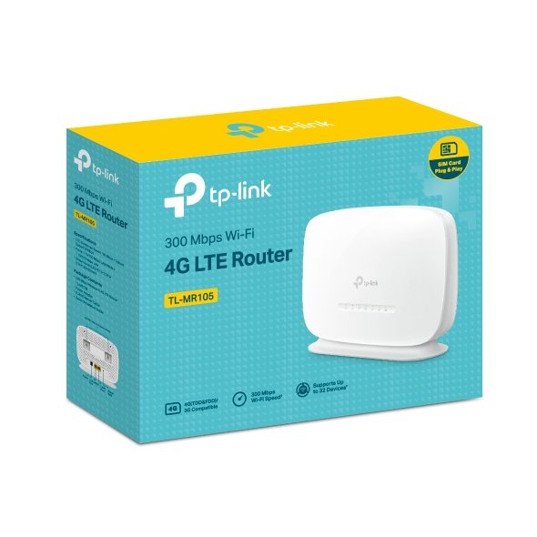 TP-Link TL-MR105 300Mbps Wireless N 4G LTE Router - Image 7