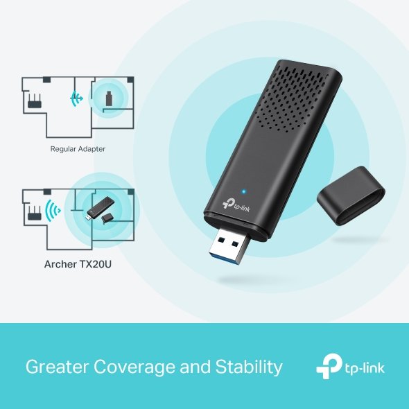 TP-Link Archer TX20U AX1800 High Gain Wireless USB Adapter - Image 5