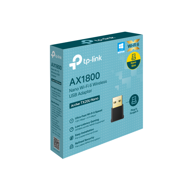 TP-Link Archer TX20U Nano AX1800 Nano Wi-Fi 6 Wireless USB Adapter - Image 5