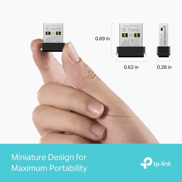 TP-Link Archer TX1U Nano AX300 Nano Wi-Fi 6 USB Adapter - Image 6