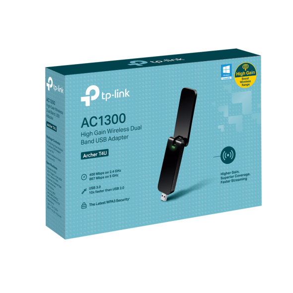 TP-Link Archer T4U AC1300 High Gain Dual Band Wi-Fi USB Adapter - Image 5