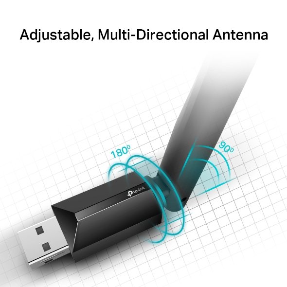 TP-Link Archer T2U Plus AC600 High Gain Dual Band Wi-Fi USB Adapter - Image 6