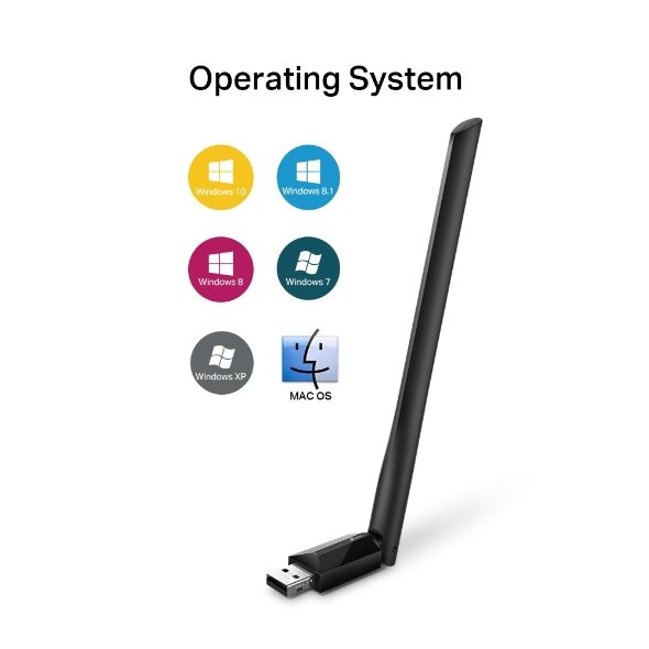 TP-Link Archer T2U Plus AC600 High Gain Dual Band Wi-Fi USB Adapter - Image 4