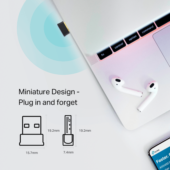 TP-Link Archer T2UB Nano AC600 Nano Wi-Fi Bluetooth 4.2 USB Adapter - Image 4