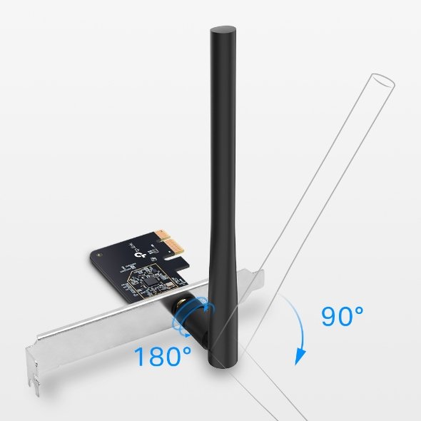 TP-Link Archer T2E AC600 Dual Band Wi-Fi PCI Express Adapter - Image 2