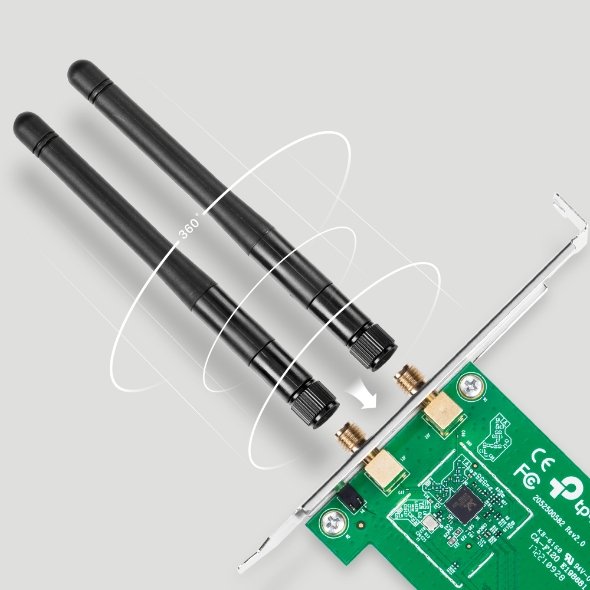 TP-Link TL-WN881ND 300Mbps Wireless N PCI Express Adapter - Image 4