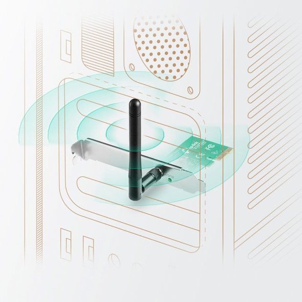 TP-Link TL-WN781ND 150Mbps Wireless N PCI Express Adapter - Image 3