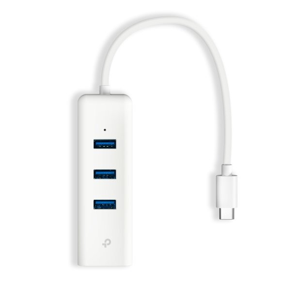 TP-Link UE330C USB Type-C to Gigabit Ethernet Adapter with 3-Port USB 3.0 Hub