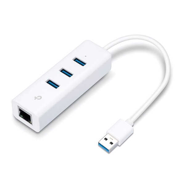 TP-Link UE330 USB 3.0 to Gigabit Ethernet Adapter with 3-Port USB 3.0 Hub - Image 2