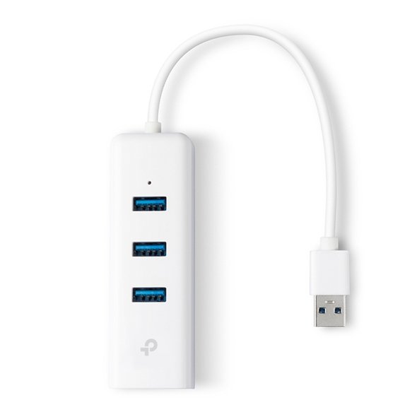 TP-Link UE330 USB 3.0 to Gigabit Ethernet Adapter with 3-Port USB 3.0 Hub