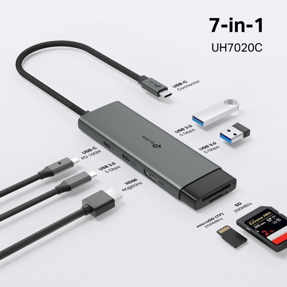 TP-Link UH7020C USB Type-C 7-Port Hub - Image 5