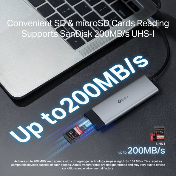 TP-Link UH7020C USB Type-C 7-Port Hub - Image 8