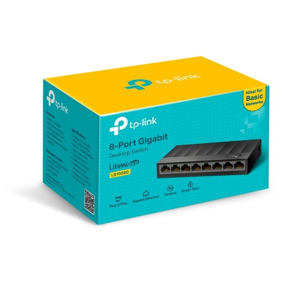 TP-Link LS1008G LiteWave 8-Port Gigabit Desktop Switch - Image 5