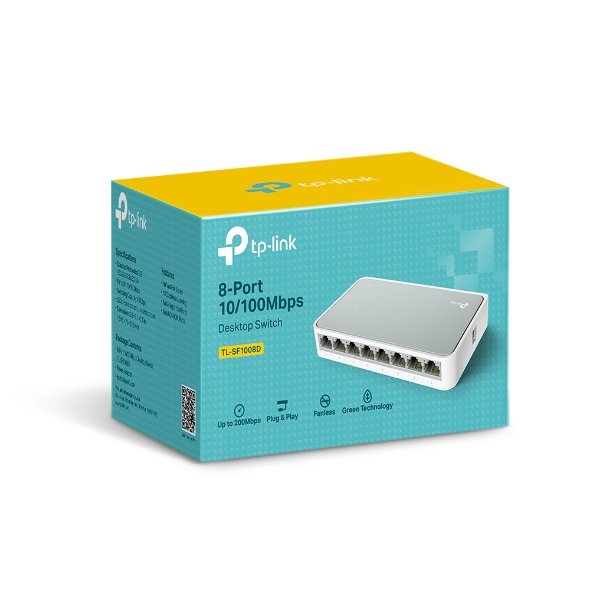 TP-Link TL-SF1008D 8-Port 10/100Mbps Desktop Switch - Image 3