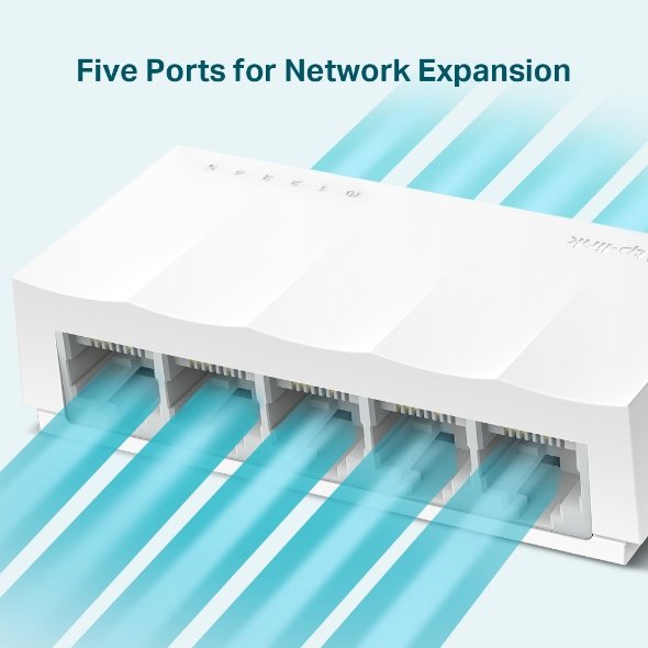TP-Link LS1005 5-Port 10/100Mbps Desktop Switch - Image 3