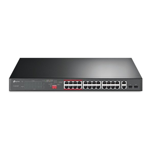 TP-Link TL-SL1226P 24-Port 10/100Mbps + 2-Port Gigabit PoE Switch