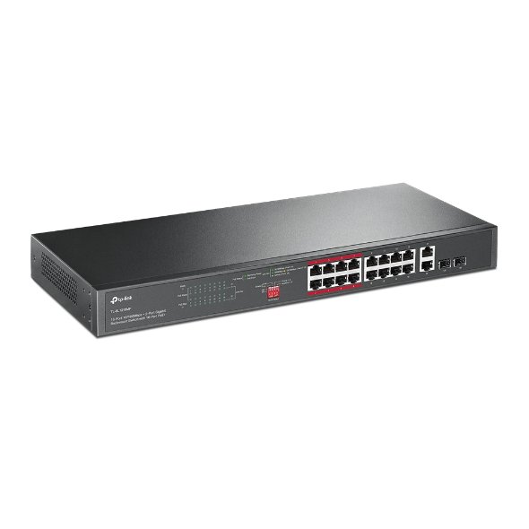 TP-Link TL-SL1218MP 18-Port 10/100Mbps PoE+ Switch - Image 2