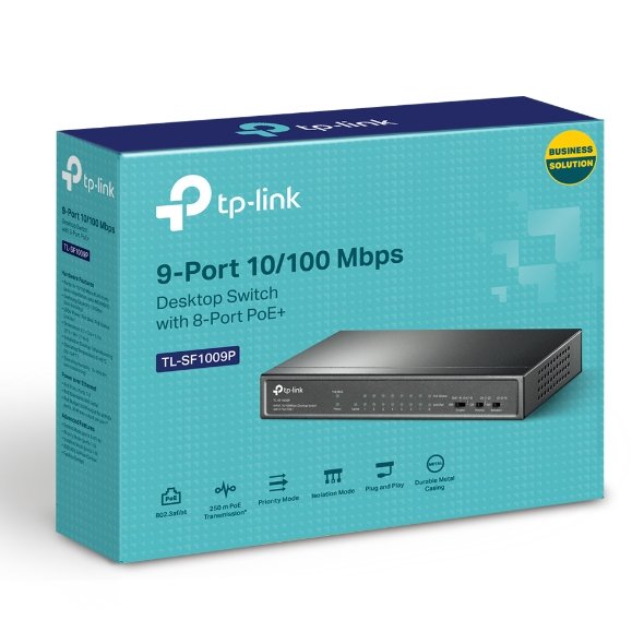 TP-Link TL-SF1009P 9-Port 10/100Mbps PoE+ Switch - Image 8