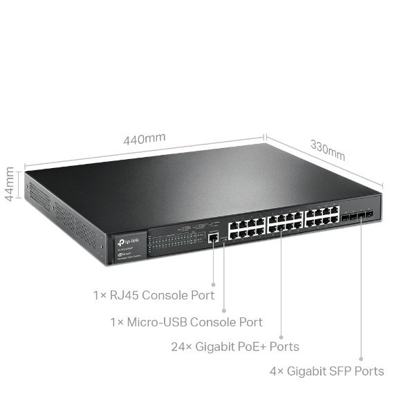 TP-Link SG3428MP 24-Port Managed PoE Switch - Image 2