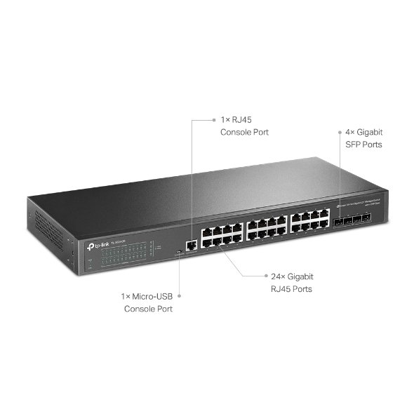 TP-Link SG3428 24-Port Managed Switch - Image 2
