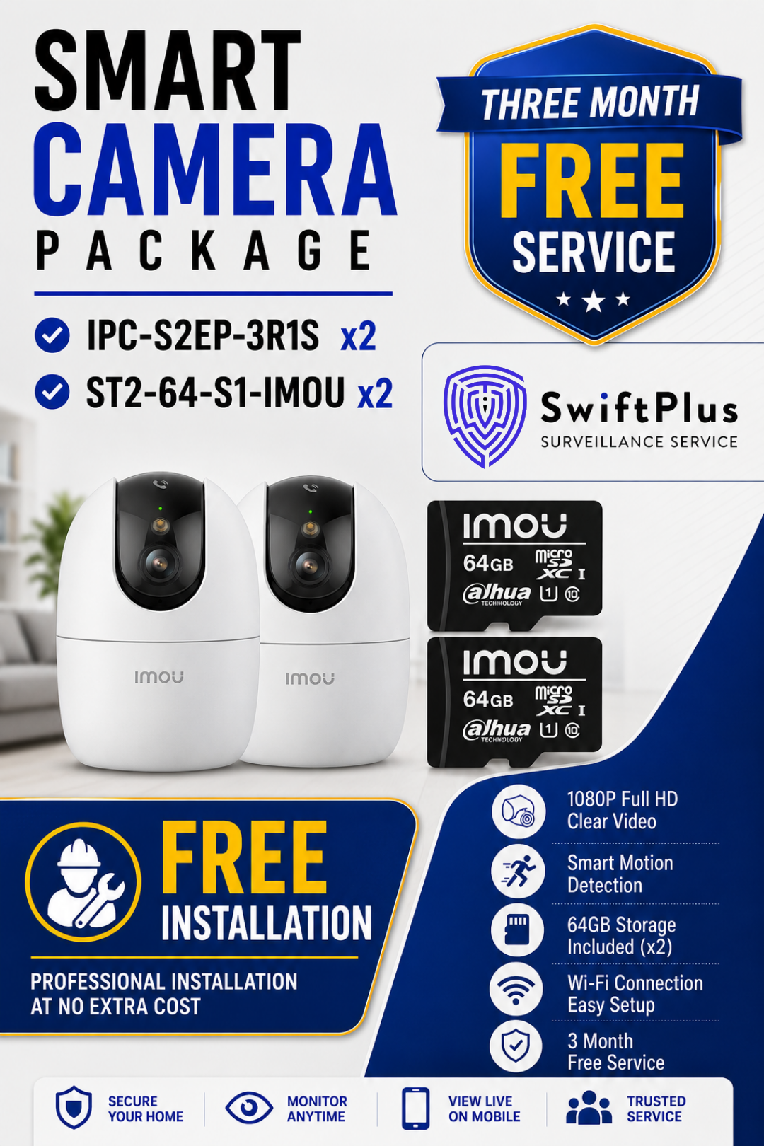 IMOU Ranger 2 (3MP) Dual Camera Package - Image 1