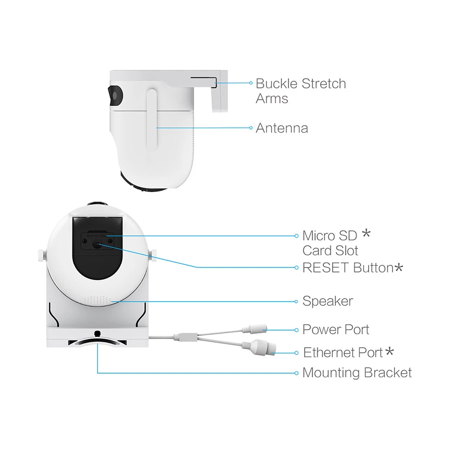 EZVIZ H9c Dual 2K (2.8mm+6mm) (3.0MP+3.0MP) Wi-Fi Dome IP Camera - Image 5